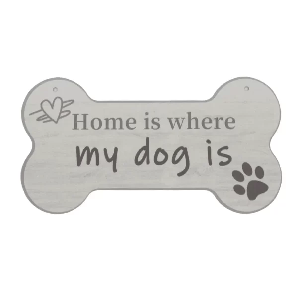 Adorno Colgante "Home is where my dog is"